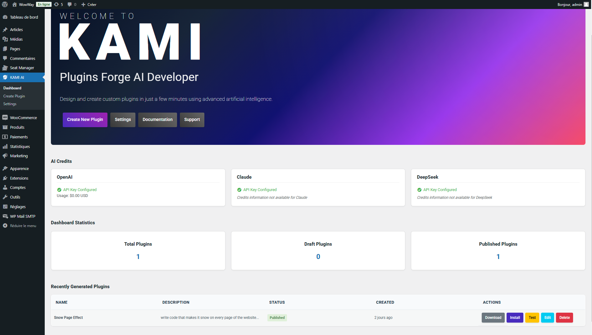 KAMI Plugin Interface